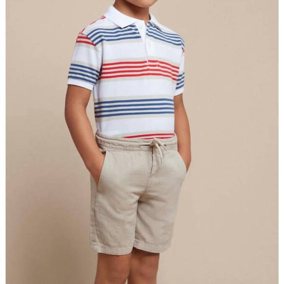 NEW MAYORAL boys linen shorts in semolina - Picture 5 of 5